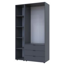 Комплект шкафов для одежды Doros гелар (2 шт.) 115,7х49,5х203,4 см графит (DRS-011145) Комплект шкафов для одежды Doros гелар (2 шт.) 115,7х49,5х203,4 см графит (DRS-011145)