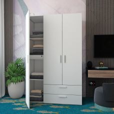 Шкаф распашной для одежды Doros ектор 116х49,5х180 см белый (DRS-011186) Шкаф распашной для одежды Doros ектор 116х49,5х180 см белый (DRS-011186)