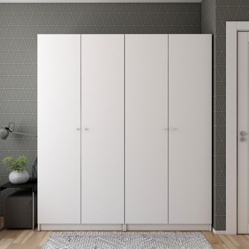 Комплект шкафов для одежды Doros промо (2 шт.) 180х48х204 см белый (DRS-011207), код: 13601