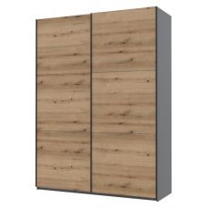 Шкаф-Купе двухдверный Doros G-Caiser 180х60х240 см Графит/Дуб евок (DRS-011229)