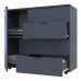 Комод в гостиную Doros гелар GС1 100х40х81,2 см графит (DRS-011288), код: 13633