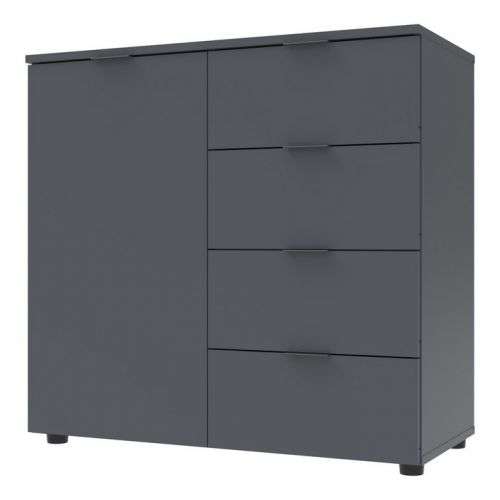 Комод в гостиную Doros рон 1 80х38х81 см графит (DRS-011293), код: 13637