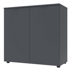 Комод в гостиную Рон 3 80х38х81 см графит (DRS-011297)