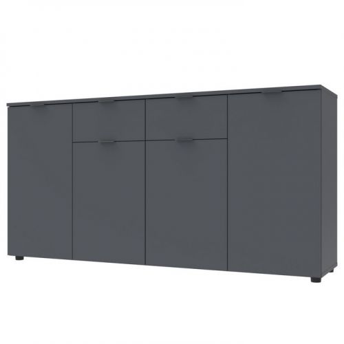 Комод в гостиную Doros рон 7 160х38х81 см графит (DRS-011305), код: 13648