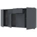 Комод в гостиную Doros рон 7 160х38х81 см графит (DRS-011305), код: 13648