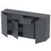 Комод в гостиную Doros рон 7 160х38х81 см графит (DRS-011305), код: 13648