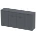 Комод в гостиную Doros рон 7 160х38х81 см графит (DRS-011305), код: 13648