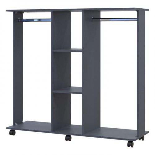 Гардеробная стойка Doros Д3 130х40,6х121 см графит (DRS-011424), код: 13680