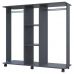 Гардеробная стойка Doros Д3 130х40,6х121 см графит (DRS-011424), код: 13680