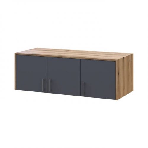 Антресоль Doros ронди дуб Артизан/Графит 3 дсп 121х52х41 DRS-011605 (80737822)