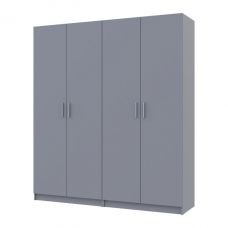 Комплект Промо с полками серый 2+2 дсп 180х48х204 (80737771)