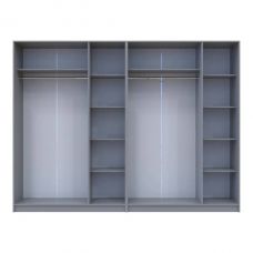 Шкаф для одежды Doros промо серый 3+3 дсп 270х48х204 DRS-011629 (80737768) Шкаф для одежды Doros промо серый 3+3 дсп 270х48х204 DRS-011629 (80737768)