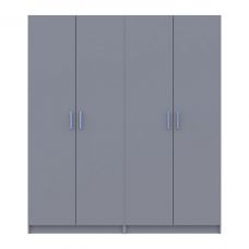Шкаф для одежды Doros промо серый 2+2 дсп 180х48х204 DRS-011630 (80737766) Шкаф для одежды Doros промо серый 2+2 дсп 180х48х204 DRS-011630 (80737766)