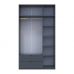 Шкаф для одежды Doros лукас графит 3ДСП 135х50х240 DRS-011654 (80737801), код: 13902
