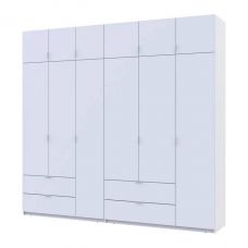 Шкаф для одежды Doros лукас белый 3+3 дсп 255х50х240 DRS-011684 (42005110) Шкаф для одежды Doros лукас белый 3+3 дсп 255х50х240 DRS-011684 (42005110)