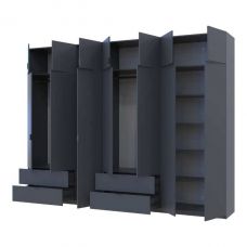 Шкаф для одежды Doros лукас графит 3+4 дсп 315х50х240 DRS-011699 (42005137) Шкаф для одежды Doros лукас графит 3+4 дсп 315х50х240 DRS-011699 (42005137)