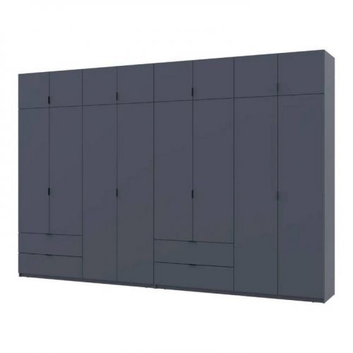 Шкаф для одежды Doros лукас графит 4+4 дсп 360х50х240 DRS-011702 (42005145), код: 13936