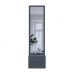 Подвесная тумба с зеркалом Doros сола графит / серый 45х40х168,6 см DRS-011742 (44900342), код: 13853