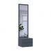 Подвесная тумба с зеркалом Doros сола графит / серый 45х40х168,6 см DRS-011742 (44900342), код: 13853