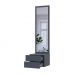 Подвесная тумба с зеркалом Doros сола графит / серый 45х40х168,6 см DRS-011742 (44900342), код: 13853