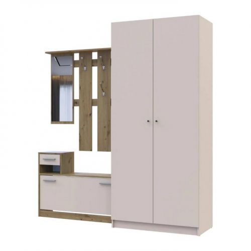 Прихожая Doros Alice и шкаф Promo дуб Эвок/Кашемир DRS-011754 (42005160), код: 13865