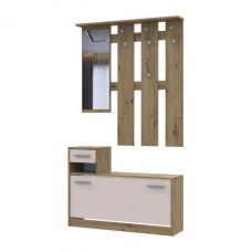 Прихожая с зеркалом Doros Alice дуб Эвок/Кашемир 100х25х182.9 DRS-011755 (44900360) Прихожая с зеркалом Doros Alice дуб Эвок/Кашемир 100х25х182.9 DRS-011755 (44900360)