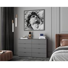Комод Doros рон 8 графит 8 ящиков 130х38х81 DRS-011775 (41516173) Комод Doros рон 8 графит 8 ящиков 130х38х81 DRS-011775 (41516173)