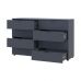 Комод Doros рон 8 графит 8 ящиков 130х38х81 DRS-011775 (41516173), код: 13980