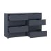 Комод Doros рон 8 графит 8 ящиков 130х38х81 DRS-011775 (41516173), код: 13980