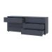 Комод Doros рон 9 графит 6 ящиков 160х38х62 DRS-011778 (41516176), код: 13982