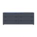Комод Doros рон 9 графит 6 ящиков 160х38х62 DRS-011778 (41516176), код: 13982