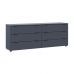 Комод Doros рон 9 графит 6 ящиков 160х38х62 DRS-011778 (41516176), код: 13982