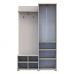 Прихожая Doros дора кашемир 1 ДСП/1 зеркало 113.5х40х192 DRS-011780 (44900364), код: 13978