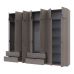 Комплект шкафов для одежды Doros лукас (2 шт.) 300х50х240 см канноло (DRS-011855), код: 14055