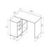 Офисный стол Doros T8 Белый/Графит 100х83х75 (DRS-011891), код: 14071