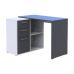Офисный стол Doros T8 Белый/Графит 100х83х75 (DRS-011891), код: 14071