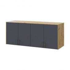 Антресоль высокая Doros ронди дуб Артизан/Графит 4 дсп 160х52х65 (DRS-011907)