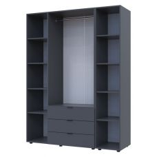 Комплект шкафов для одежды Doros гелар (2 шт.) 154,4х49,5х203,4 см графит (DRS-011147)