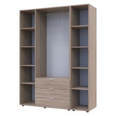 Комплект шкафов для одежды Гелар (2 шт.) 154,4х49,5х203,4 см Дуб Сонома Комплект шкафов для одежды Гелар (2 шт.) 154,4х49,5х203,4 см Дуб Сонома
