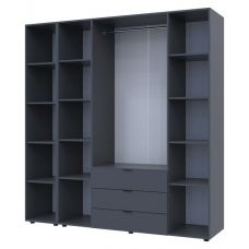 Комплект шкафов для одежды Doros гелар (2 шт.) 193,2х49,5х203,4 см графит (DRS-011153)
