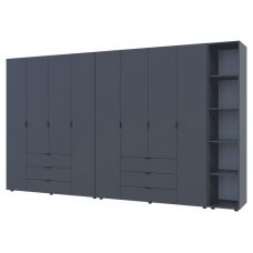 Комплект шкафов для одежды Doros гелар (3 шт.) 348,2х49,5х203,4 см графит (DRS-011165)