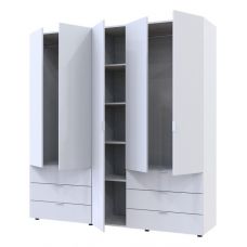 Комплект шкафов для одежды Doros гелар (2 шт.) 193,7х49,5х203,4 см белый (DRS-011170)