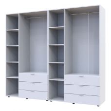 Комплект шкафов для одежды Doros гелар (2 шт.) 232,4х49,5х203,4 см белый (DRS-011171) Комплект шкафов для одежды Doros гелар (2 шт.) 232,4х49,5х203,4 см белый (DRS-011171)