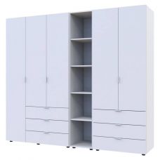 Комплект шкафов для одежды Doros гелар (3 шт.) 231,9х49,5х203,4 см белый (DRS-011177)