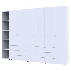 Комплект шкафов для одежды Doros гелар (3 шт.) 270,7х49,5х203,4 см белый (DRS-011178) Комплект шкафов для одежды Doros гелар (3 шт.) 270,7х49,5х203,4 см белый (DRS-011178)