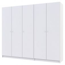 Комплект шкафов для одежды Doros промо (2 шт.) 225х48х204 см белый (DRS-011211) Комплект шкафов для одежды Doros промо (2 шт.) 225х48х204 см белый (DRS-011211)