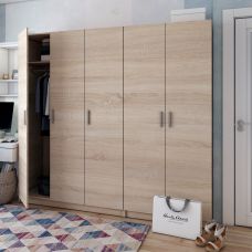 Комплект шкафов для одежды Doros промо (2 шт.) 225х48х204 см дуб сонома (DRS-011214) Комплект шкафов для одежды Doros промо (2 шт.) 225х48х204 см дуб сонома (DRS-011214)