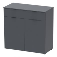 Комод в гостиную Doros рон 2 80х38х100 см графит (DRS-011295)