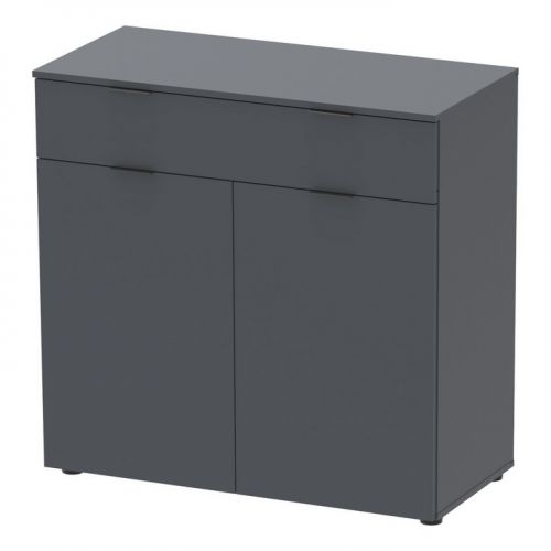 Комод в гостиную Doros рон 2 80х38х100 см графит (DRS-011295), код: 13639