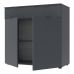 Комод в гостиную Doros рон 2 80х38х100 см графит (DRS-011295), код: 13639